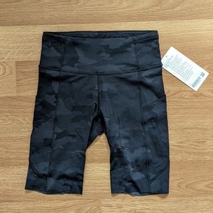 lululemon fast and free high rise 10" short